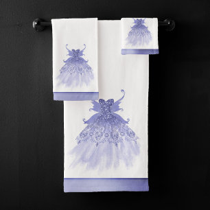 Conjunto De Toalhas Palhaço de Lavanda Wing Sheen Roxo Iridescente