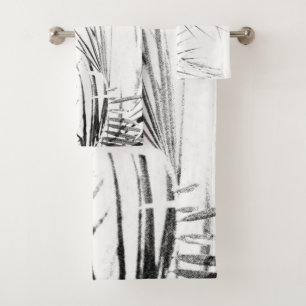 Conjunto De Toalhas Palm Tree deixa um esboço de minimalismo