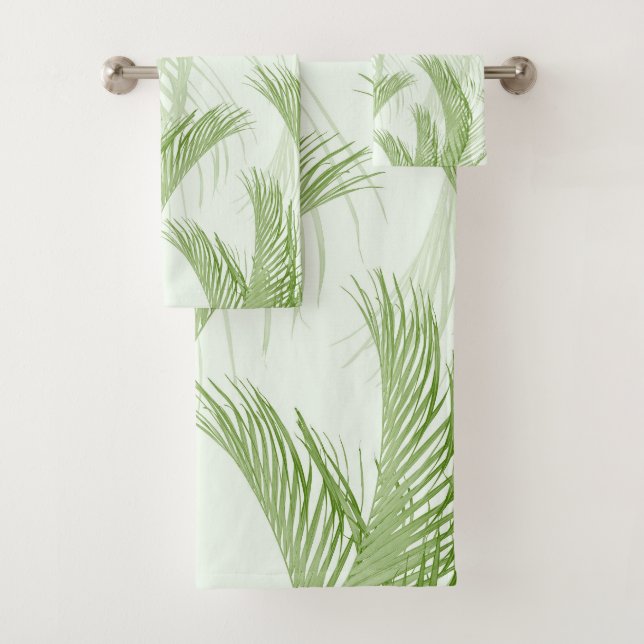 Conjunto De Toalhas Palma de Pena Verde Fresca 1 (Insitu)