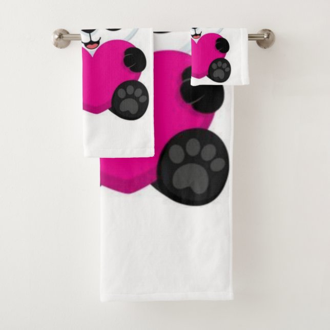 Conjunto De Toalhas Panda (Insitu)