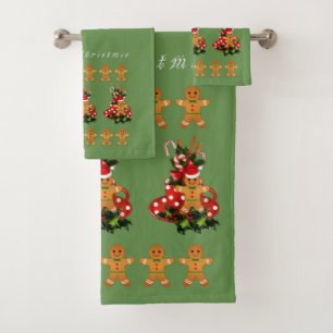 Conjunto De Toalhas Pão-de-espécie do Natal