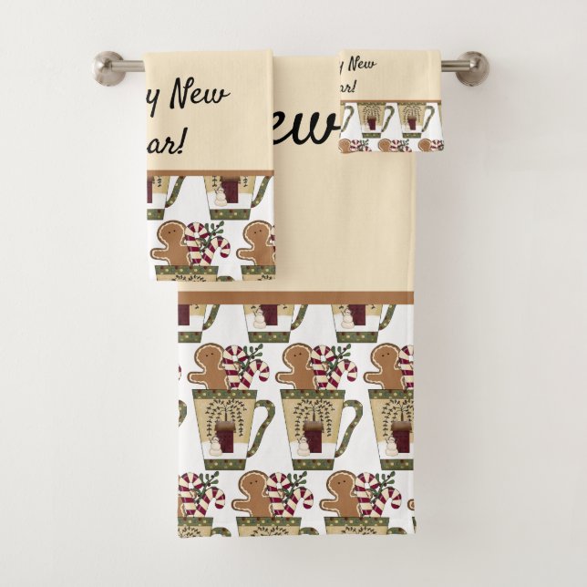 Conjunto De Toalhas Pão de Natal    (Insitu)