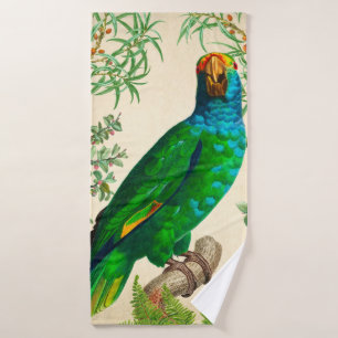 Conjunto De Toalhas Papagaio Azul Exótico