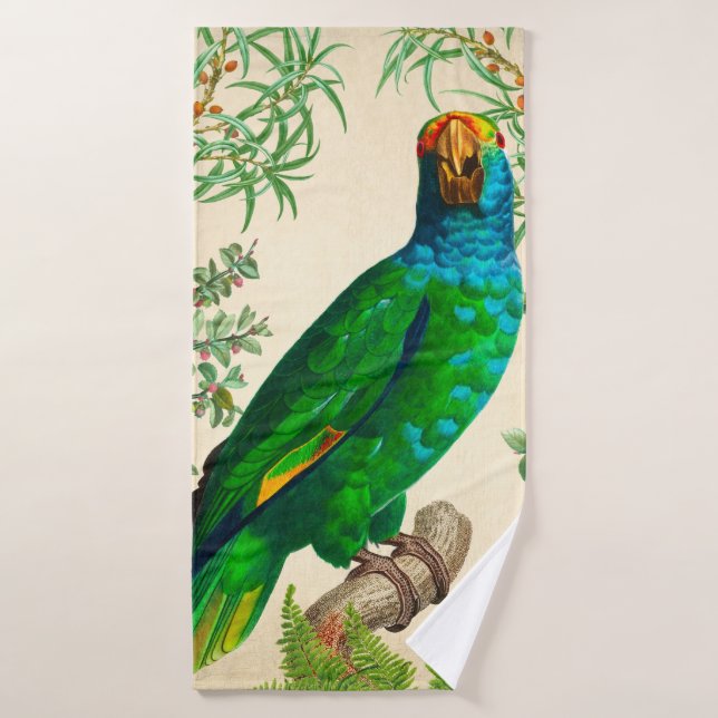 Conjunto De Toalhas Papagaio Azul Exótico (Toalha de Banho)
