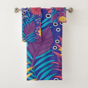 Conjunto De Toalhas Papel de embalagem colorido com floral criativo
