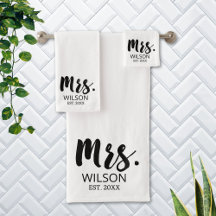 Par Mrs Modern Brush Font Casal de Aniversário de 