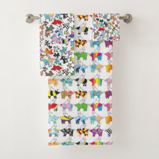 Conjunto de toalhas para banhos de porco