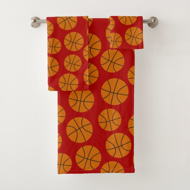 Conjunto de toalhas para esportes de basquetebol (Insitu)