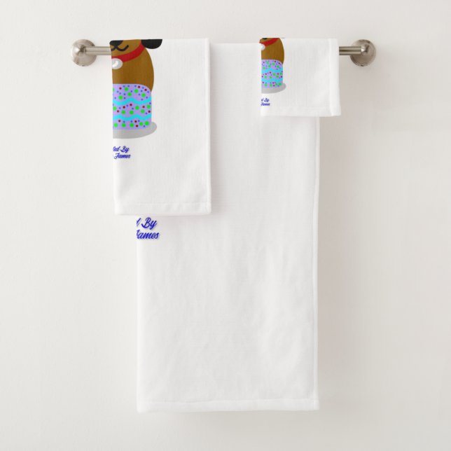 Conjunto De Toalhas Parabéns Pup Bathroom Set (Insitu)