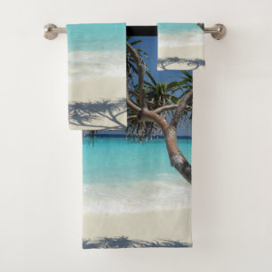 Conjunto De Toalhas Paraíso Sunny Tropical Beach Ocean