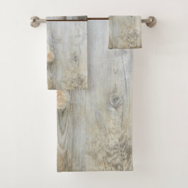 Conjunto De Toalhas Parede de Madeira Rústica De Urso Bastante Enchido