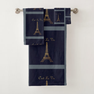 Conjunto De Toalhas Paris: O La de C'est Vie
