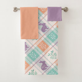 Conjunto De Toalhas Páscoa da Xadrez verificada