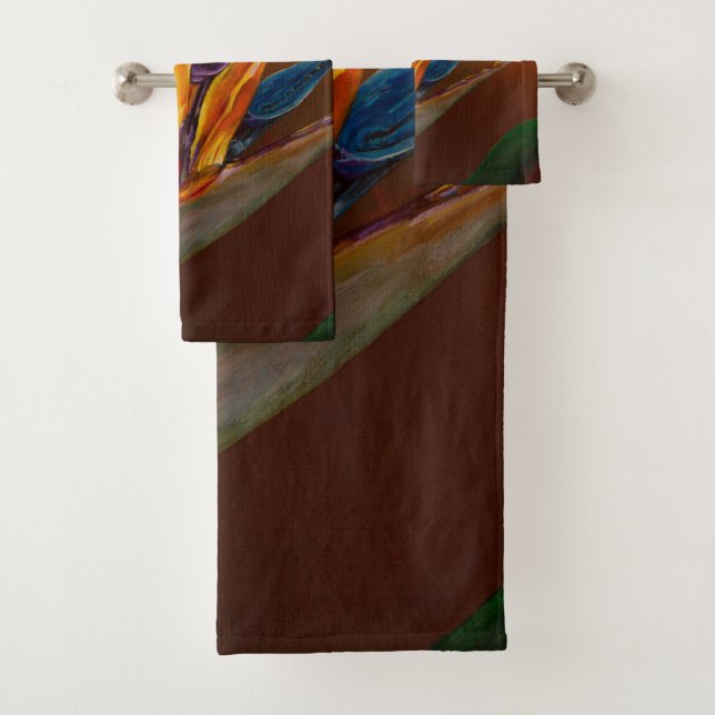 Conjunto De Toalhas Pássaro da flor do paraíso (Insitu)