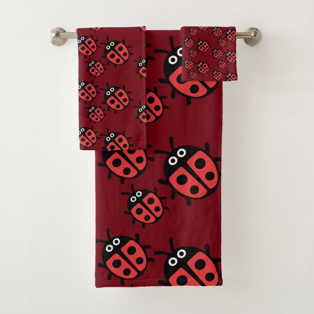 Conjunto De Toalhas Pássaro-do-mar Ladybug (Insitu)