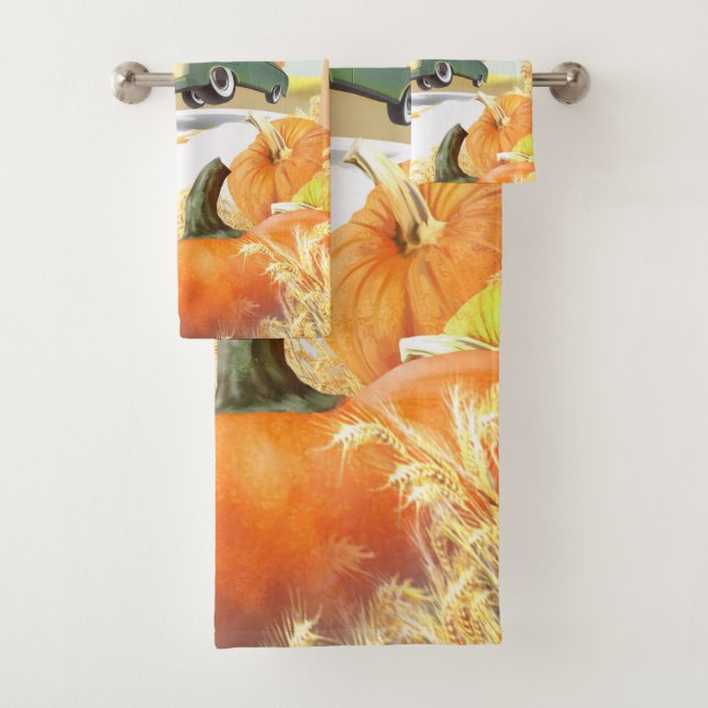 Conjunto De Toalhas Passeio de Abóbora (Insitu)
