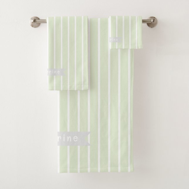 Conjunto De Toalhas Pastel-Bebê Torre Verde (Insitu)
