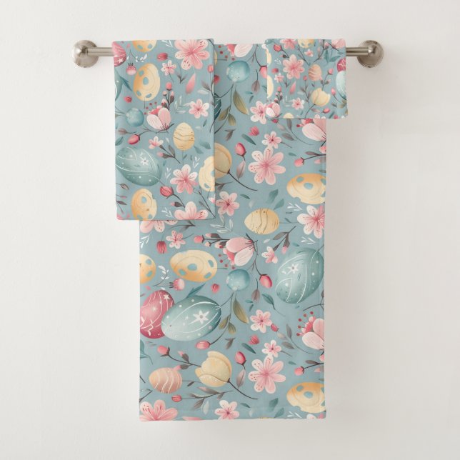 Conjunto De Toalhas Pastel Easter Blooms Decorative (Insitu)
