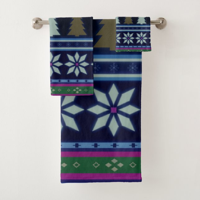 Conjunto De Toalhas Pastel Fair Natal 2 (Insitu)