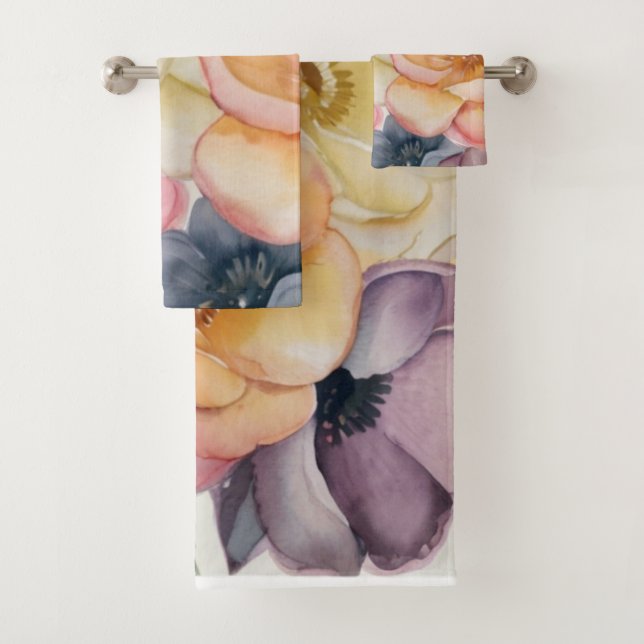 Conjunto De Toalhas Pastel floral Napkin (Insitu)