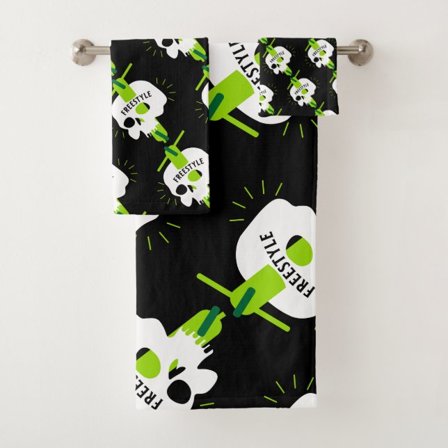 Conjunto De Toalhas Patinetes de estilo livre (Insitu)