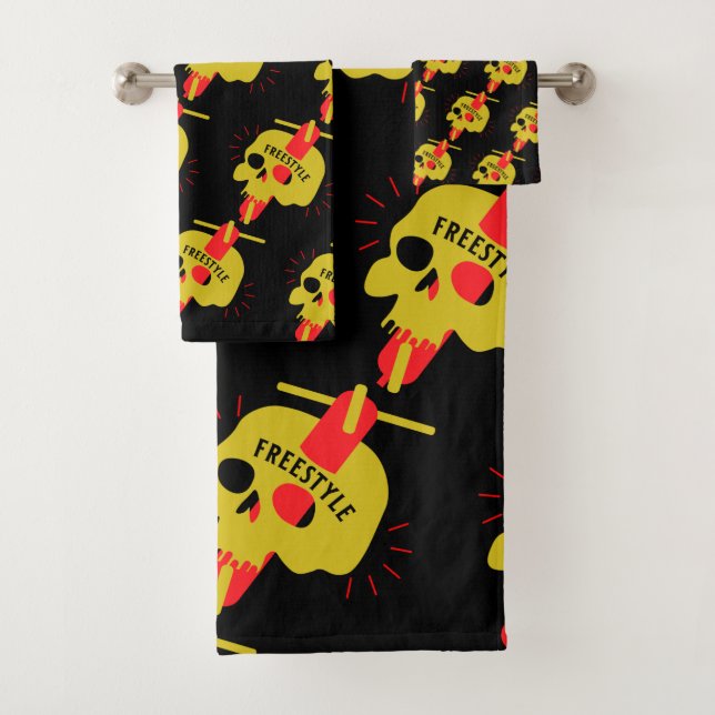 Conjunto De Toalhas Patinetes de estilo livre (Insitu)