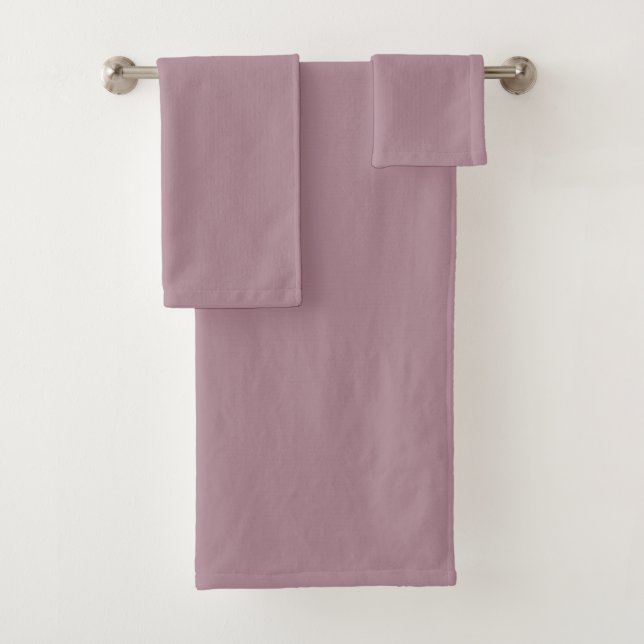 Conjunto De Toalhas Patrimônio Moderno Sólido Rosa Poeira (Insitu)