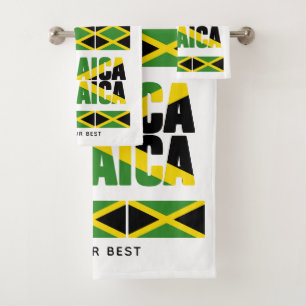 Conjunto De Toalhas Patriotic JAMAICA JAMAICA