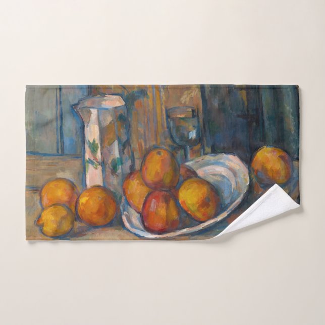 Conjunto De Toalhas Paul Cezanne - Natureza Morta com Jarro de Leite e (Toalha de mão)