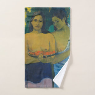 Conjunto De Toalhas Paul Gauguin - Duas Mulheres Tahitianas