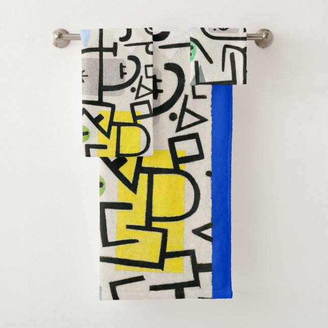 Conjunto De Toalhas Paul Klee Rich Harbor Expressionismo Abstrato (Insitu)