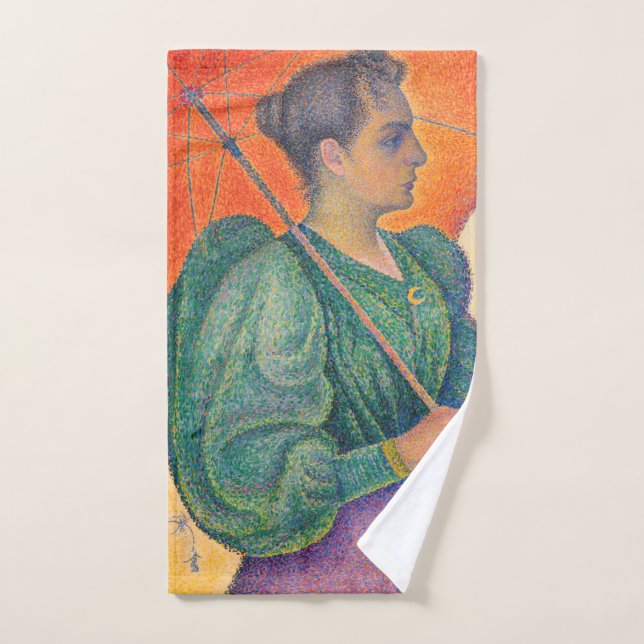 Conjunto De Toalhas Paul Signac - Mulher com Parasol (Toalha de mão)