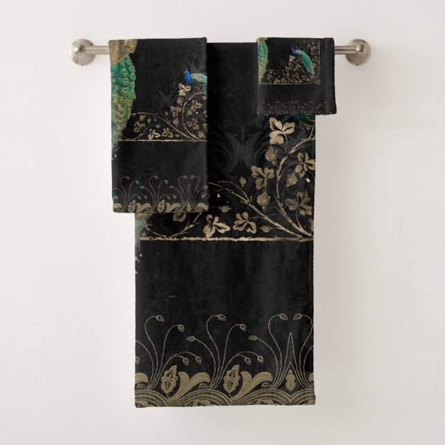 Conjunto De Toalhas Pavão de galinha (Insitu)