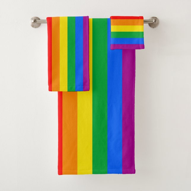 CONJUNTO DE TOALHAS PAVILHÃO LGBTQ+ INCLUSIVE PRIDE (Insitu)