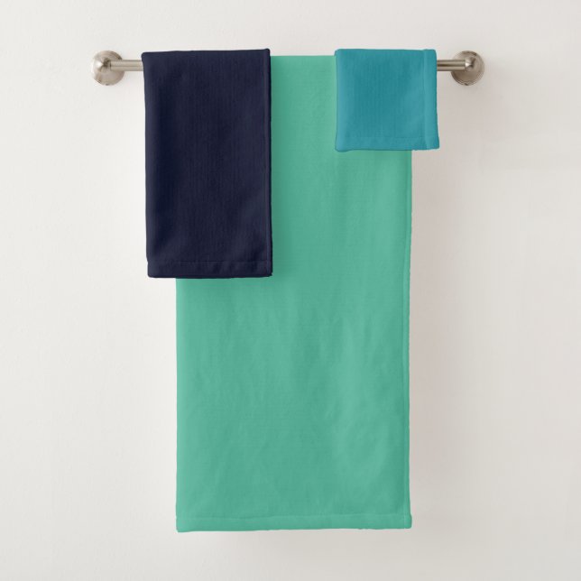 Conjunto De Toalhas Peacock Stripes (Insitu)