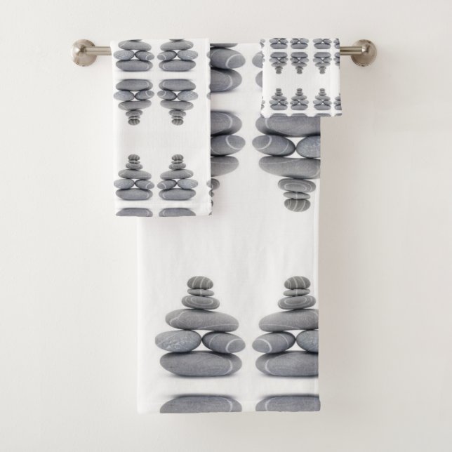 Conjunto De Toalhas Pebolhas de Torre de Banheira (Insitu)