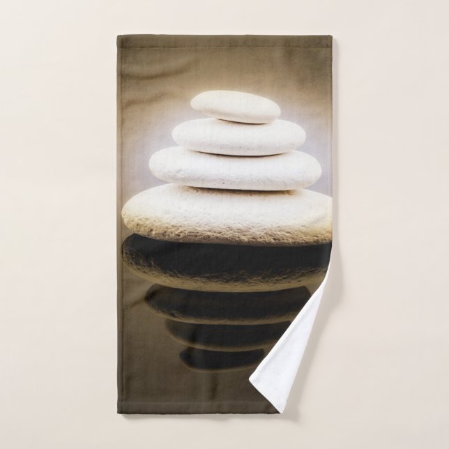 Conjunto De Toalhas Pedras Legal na moda (Toalha de mão)