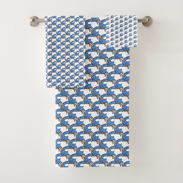 Conjunto De Toalhas Peixe azul (Insitu)