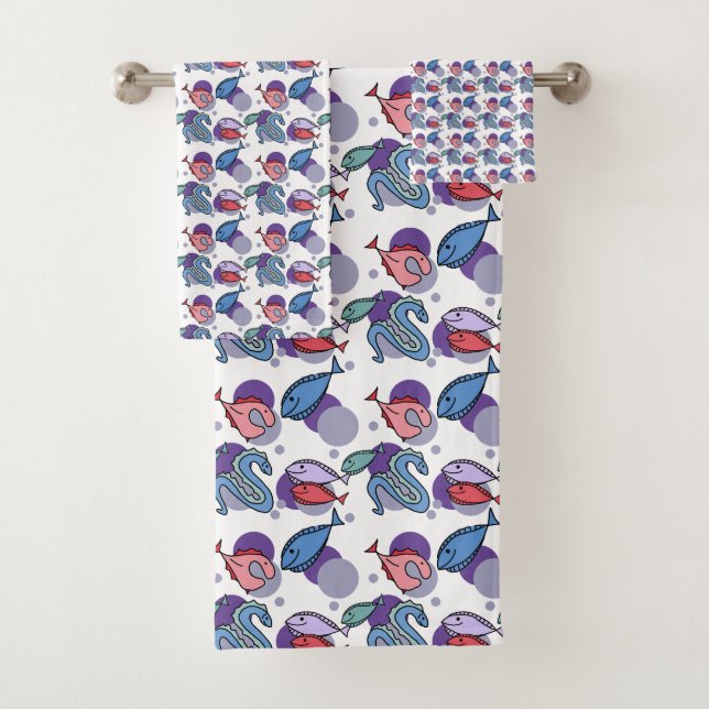 Conjunto De Toalhas Peixes e enguia (Insitu)