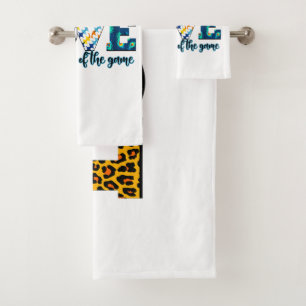Conjunto De Toalhas Pelo Amor Do Caça Mãe Leopardo