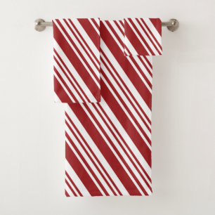 Conjunto De Toalhas Peppermint vermelho