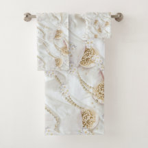 Pérolas de Seda Branca e de Marfim