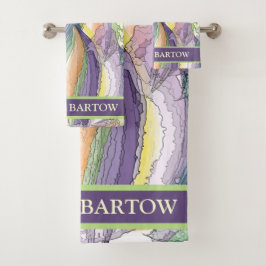 Conjunto de Toalhas Personalizadas Coloridas