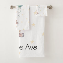 Conjunto De Toalhas Personalizado para Oferta de primeiro aniversario 