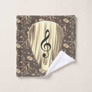 Conjunto De Toalhas Personalized Music Note Guitar Pick