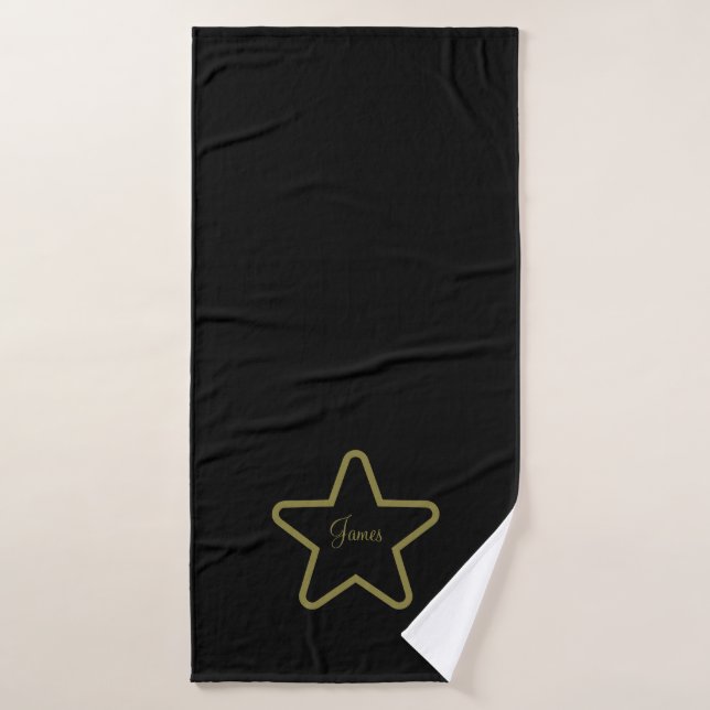 Conjunto De Toalhas Personalized Star Bath Towels  (Toalha de Banho)