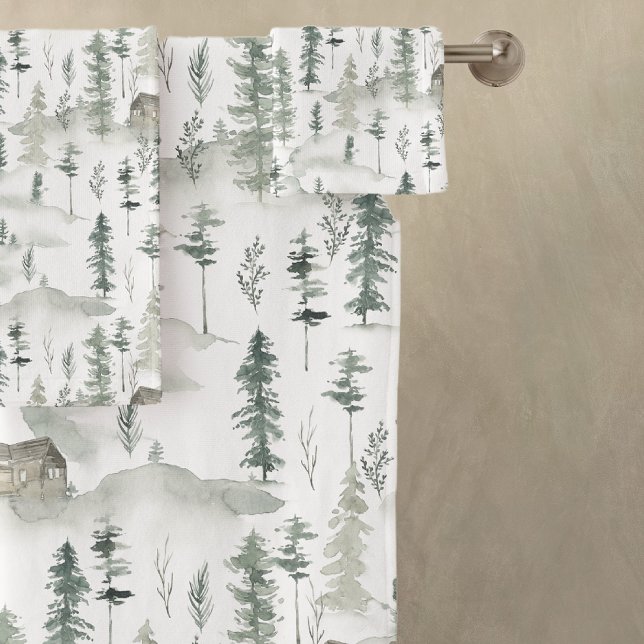 Conjunto De Toalhas Pescoço Russo da Cabina de Woods (Criador carregado)