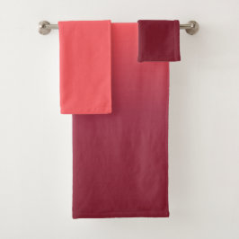 Conjunto De Toalhas Pêssego a preto