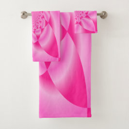 Conjunto De Toalhas Pétala de Folha Rosa
