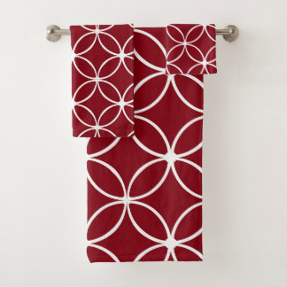 Conjunto De Toalhas Pétalas modernas e ornamentais, cor-de-rosa, branc